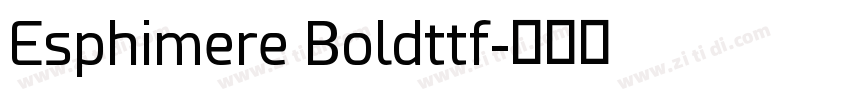 Esphimere Boldttf字体转换